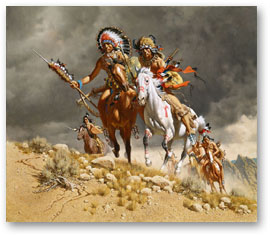 Cheyenne War Party - by Frank McCarthy
