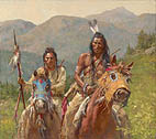 Mystery of the Crow Medicine Horse Masks - by Howard Terpning