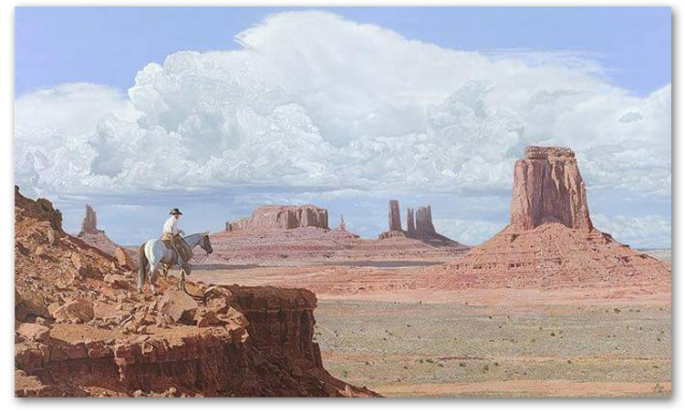 Navajo Skyline - by John Bye