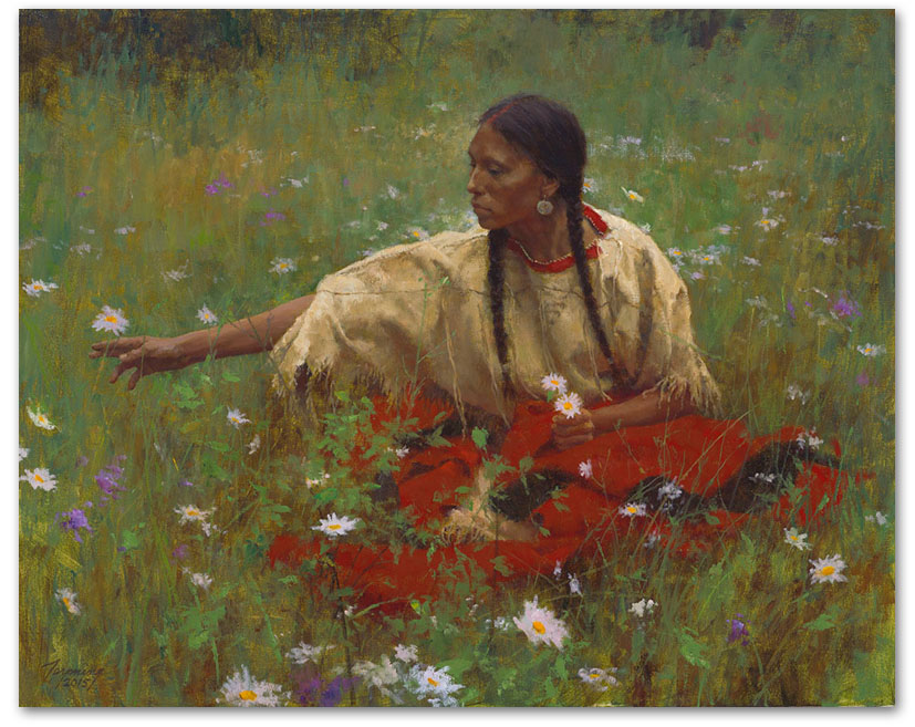 Beauty in the Field - by Howard Terpning