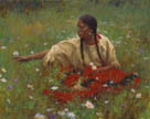 Beauty in the Field - by Howard Terpning