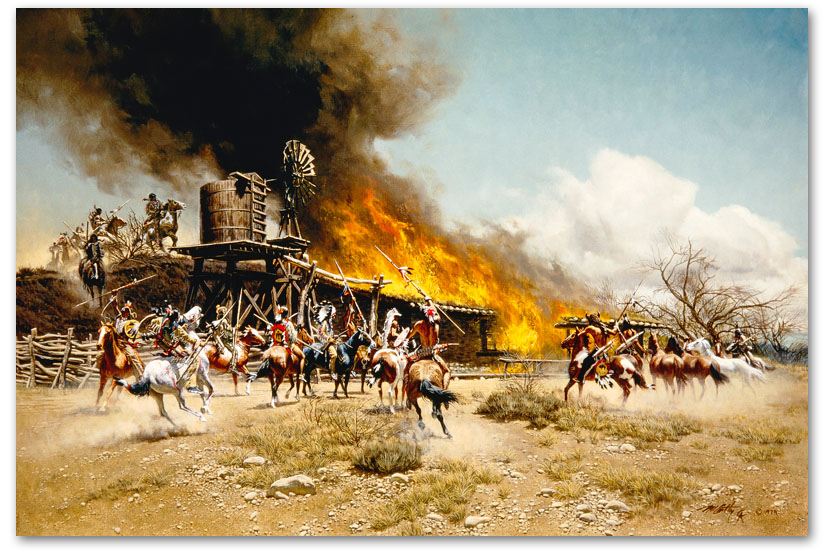 Burning the Way Station - by Frank McCarthy
