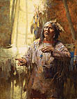 Calling the Buffalo - by Howard Terpning