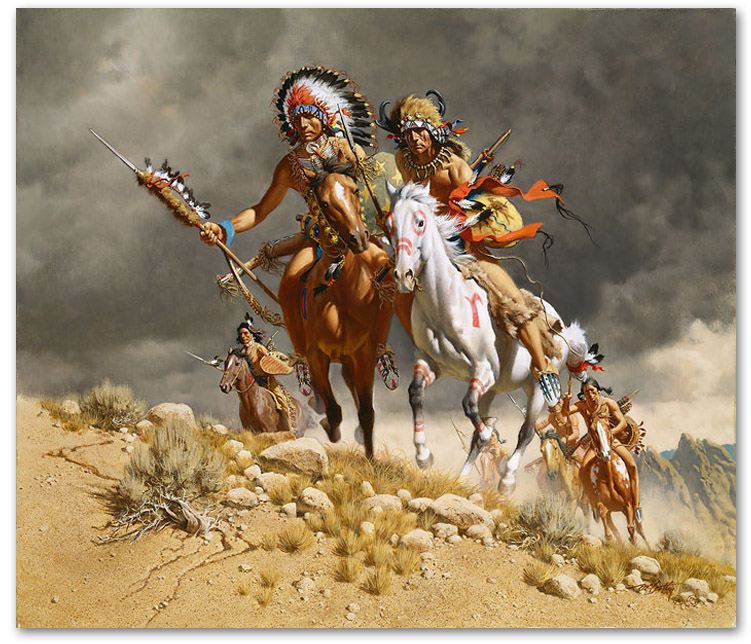 Cheyenne War Party - by Frank McCarthy