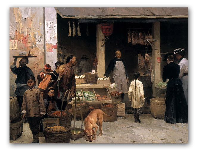 Chinatown Market - San Francisco, 1878