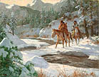 Cold Makers Bridge - by Howard Terpning