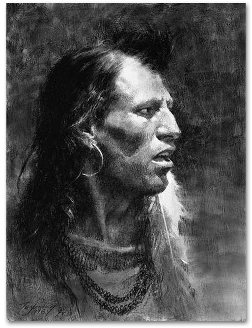 Crow - by Howard Terpning