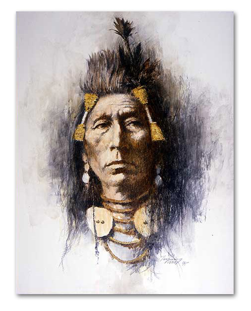 Crow Brave - by Howard Terpning
