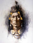 Crow Brave - by Howard Terpning