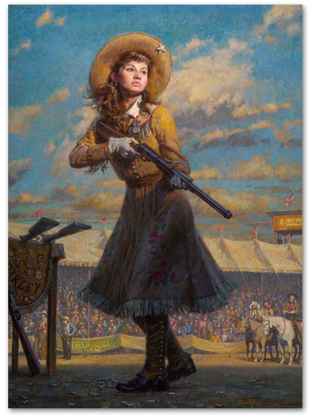 Little Sure Shot, Annie Oakley - by Morgan Weistling