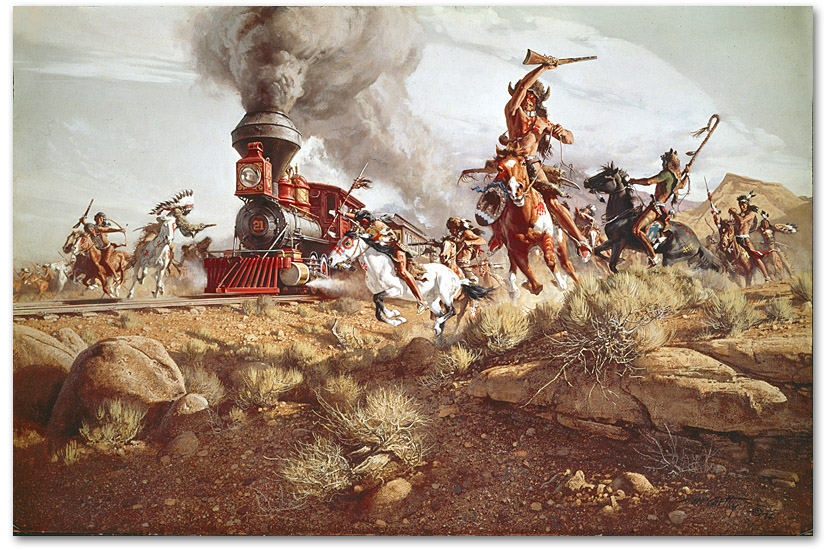 Raiding the Iron Horse - by Frank McCarthy