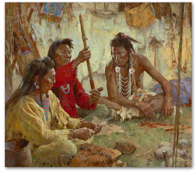 Seeking Guidance from the Great Spirit - by Howard Terpning