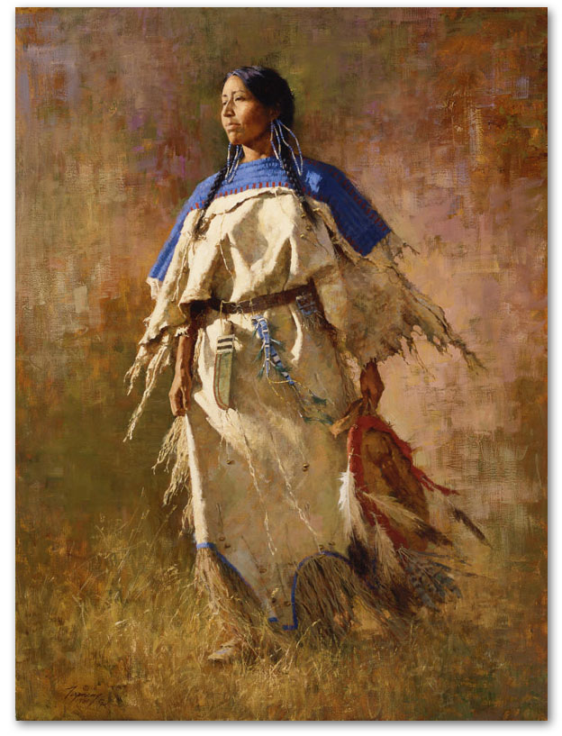 Shield of Her Husband - by Howard Terpning
