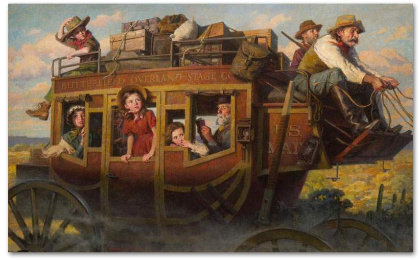 The Stagecoach Journey - by Morgan Weistling