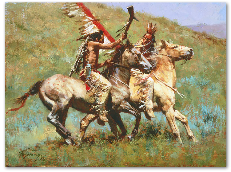 Tribal Warfare - by Howard Terpning